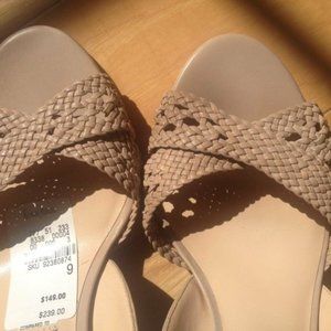 LaFenice Venezia Leather Wedge Woven Strap…